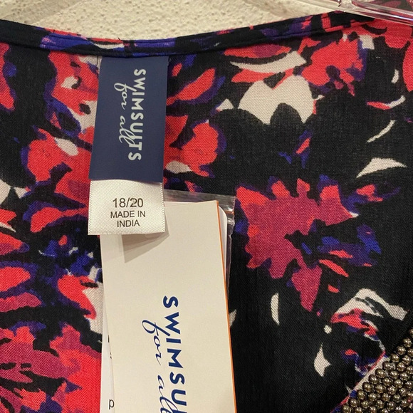 NWT Swimsuits for All Floral Beaded Maxi Dress Size: 18/20 - Picture 3 of 4